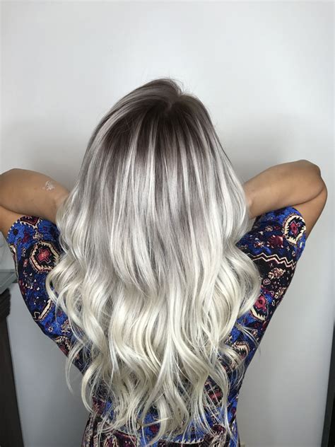 Platinum Blonde Hair With Shadow Root Rootsj