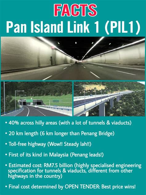 Pan island link/expressway (pil/pie) is another story though. FACTS about the Penang Pan Island Link 1 (PIL1). - DAP ...