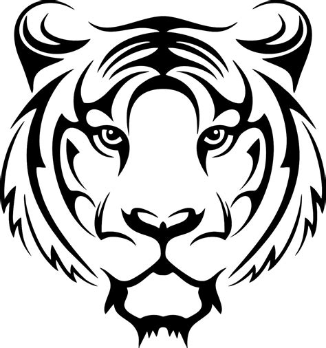 Logo Kepala Harimau Keren Gambar Logo Harimau Png Vektor Psd Dan