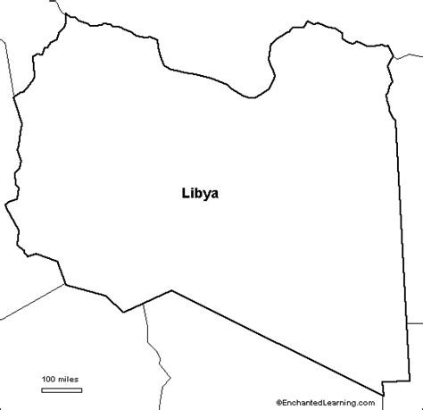 Outline Map Research Activity 3 Libya