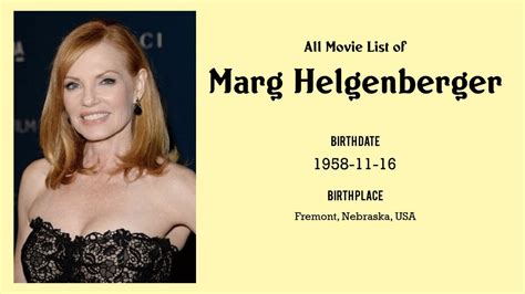 Marg Helgenberger Movies List Marg Helgenberger Filmography Of Marg
