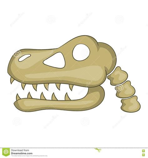 Dinosaur Skull Icon Cartoon Style 78643779