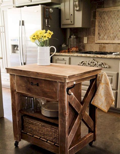 Small Wood Kitchen Island DECOOMO