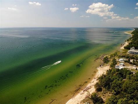Aerial View Of Lake Michigan Rdronephotography
