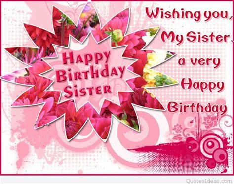 She cares and shares with you always. Dear Sister Happy Birthday quote wallpaper