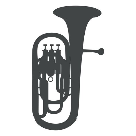 Saxhorn Baritone Silhouette 21635111 Vector Art At Vecteezy