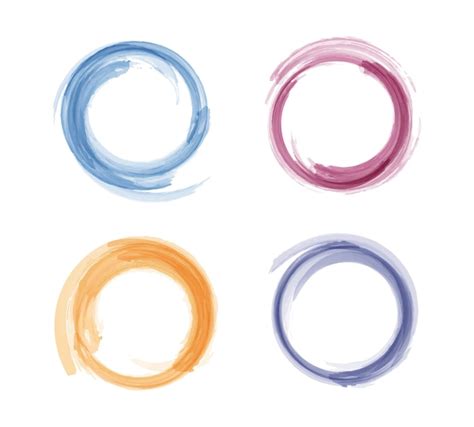 Premium Vector Colorful Watercolor Circles