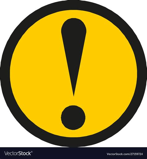 General Hazard Symbol Sign Warning Sign Royalty Free Vector