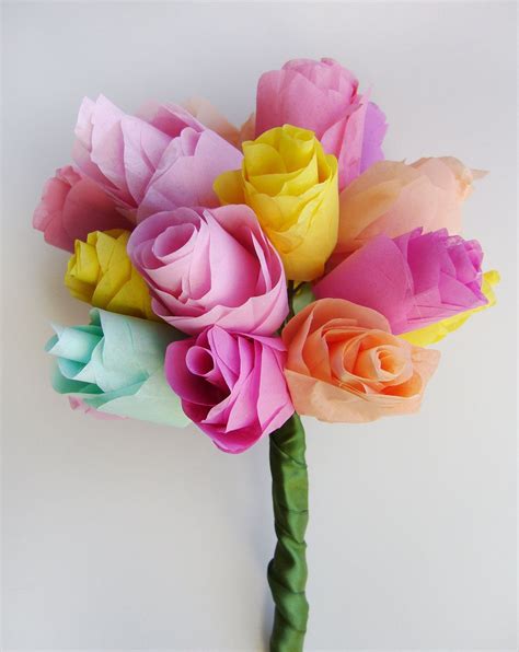 Custom Tissue Paper Flower Bouquet Large By Purposelypaper On Etsy 55