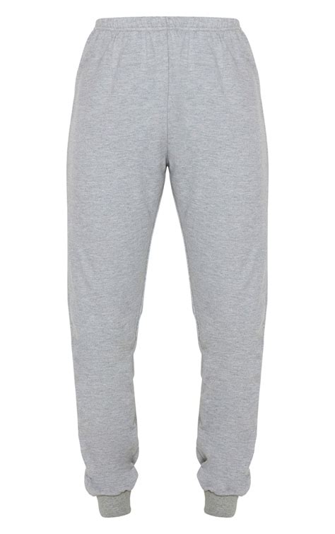 Light Grey Skinny Jogger Trousers Prettylittlething Usa