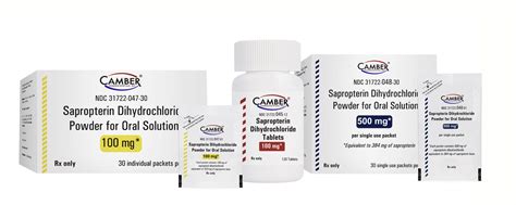Camber Pharmaceuticals Launches Generic Kuvan® Tablets And Powder For