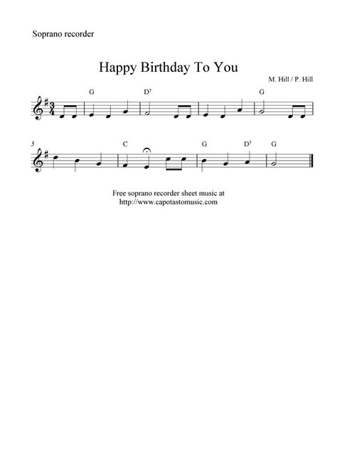 Free Printable Recorder Sheet Music For Beginners | Free Printable