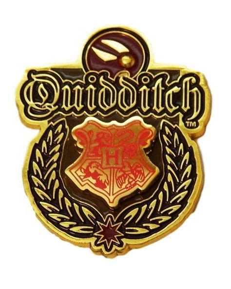 Harry Potter Hogwarts Quidditch Team Logo Crest Enamel Metal Pin Ebay