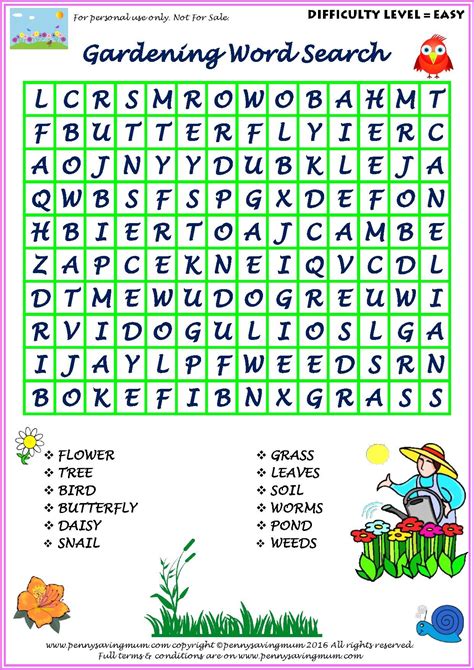 Word Games For Seniors Printable