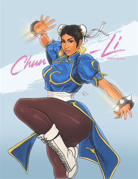 Oh, i get it, they paintin' me out to be the bad guy. Nicki X chun li by TerryAlec on DeviantArt