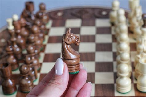 Round Chess Set With Board Wooden Chess Table With Storage Etsy
