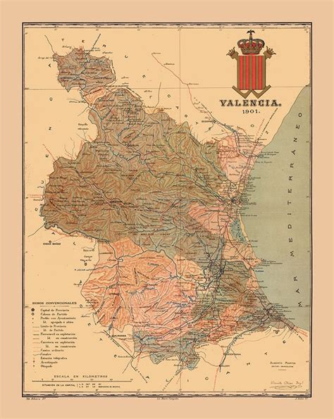 Valencia Spain 1901 Martine 1904 Poster Print By Martine Martine