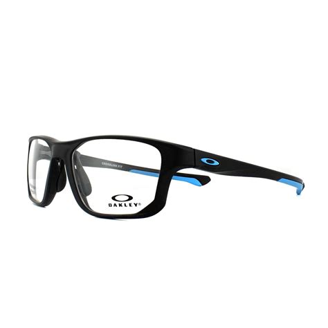 Oakley Eyeglasses Frames Crosslink Fit Ox8136 01 Satin Black Blue 55mm Mens 888392338730 Ebay