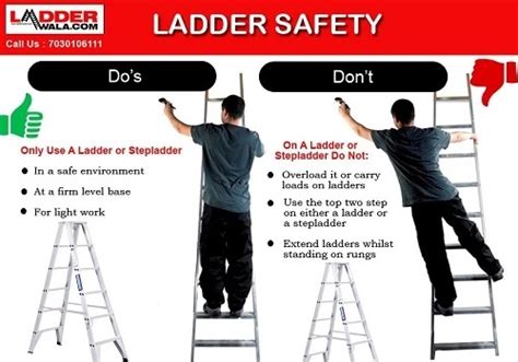 Ladder Safety Posters Vlr Eng Br