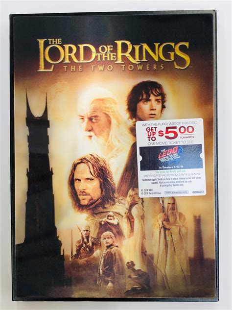 The Lord Of The Rings The Two Towers Dvd