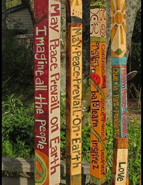 41 Colorful Peace Poles Design Ideas For Your Garden With Images