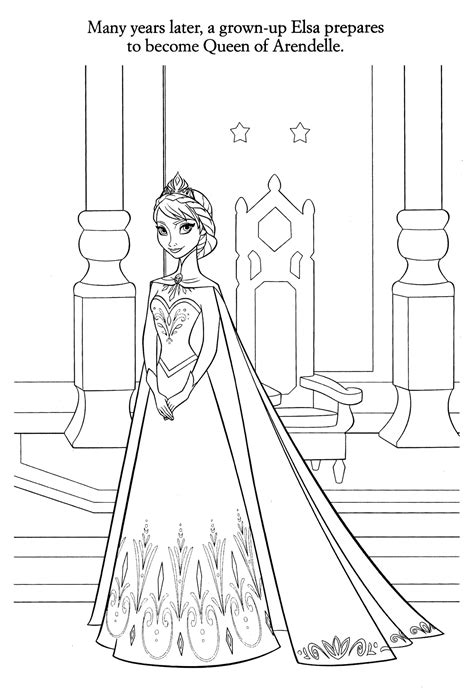 Frozen Castle Coloring Page