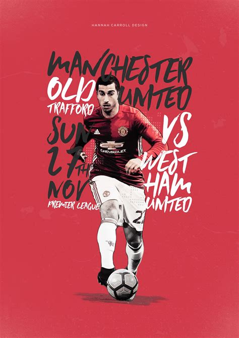 Manchester United Match Day Posters 201617 On Behance Manchester