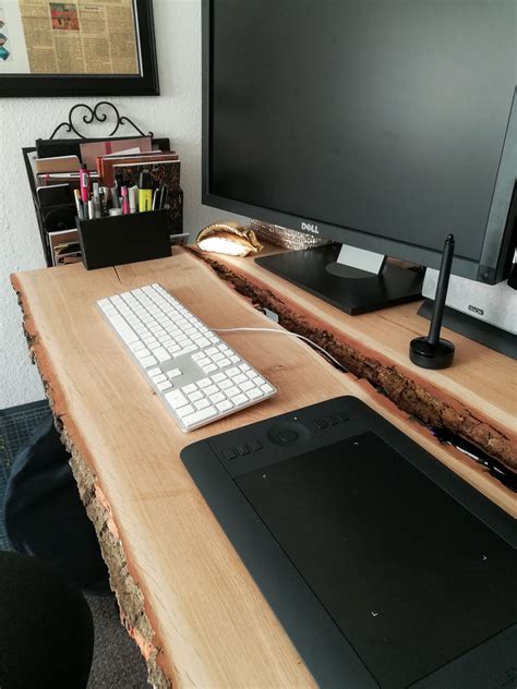 Llll➤ höhenverstellbarer schreibtisch test bzw. DIY | Schreibtisch aus Holzbohlen selber bauen | Creative ...