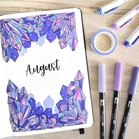 20+ Purple Bullet Journal Layout Ideas - ElizabethJournals