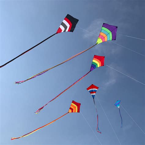 In The Breeze Rainbow 27 Inch Diamond Kite Single Line