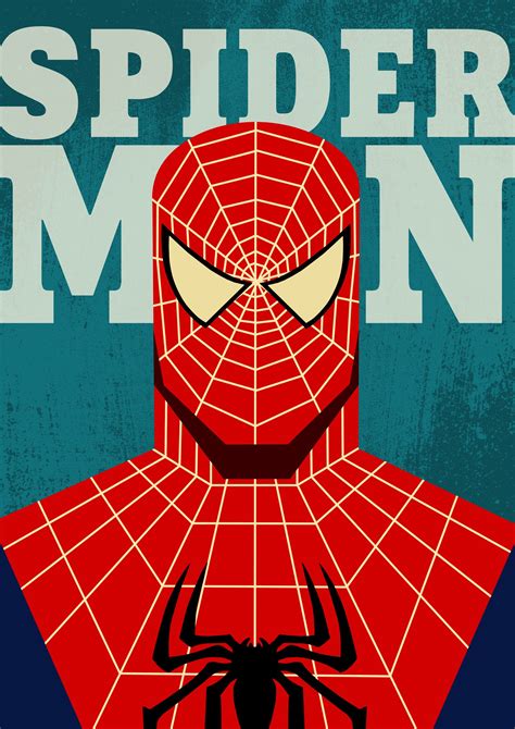 Poster Spider Man Spider Man Superhero Poster Superhero Spider