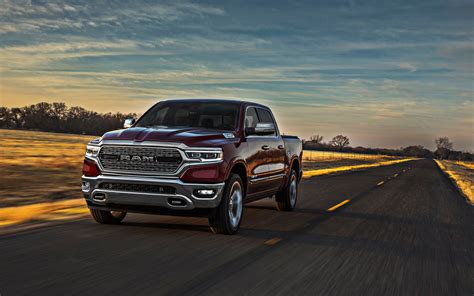 Download Wallpapers 2019 Dodge Ram 1500 Front View The New Burgundy