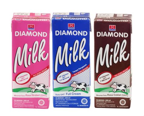 Harga susu frisian flag kotak varian karya ini adalah rp. Jual Susu DIAMOND UHT 200 ml, rasa strawberi, coklat dan ...