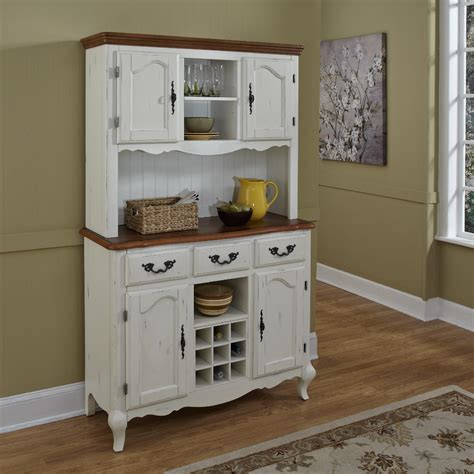 Home Styles Oak And Rubbed White French Countryside Buffet And Hutch