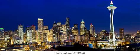4270 Seattle Night Skyline Images Stock Photos And Vectors Shutterstock