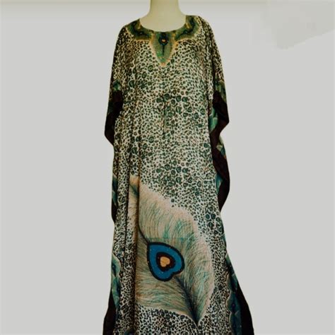 Dresses Peacock Kaftan Dress Poshmark