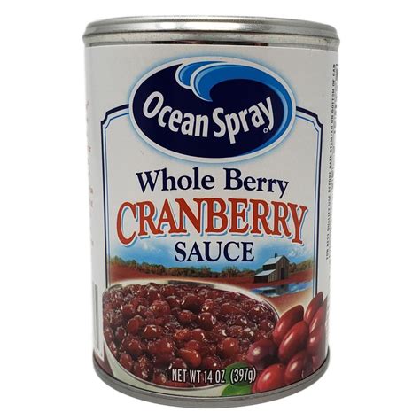 Enjoy the crisp and tangy taste of fresh ocean spray cranberries straight from the bog. Ocean Spray Whole Berry Cranberry Sauce- 14oz | Ocean ...