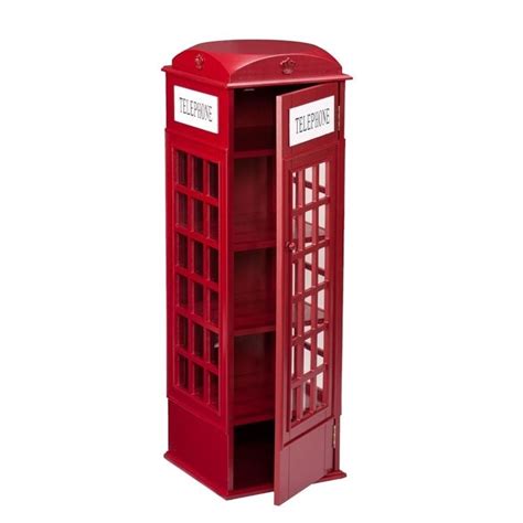 Plenty of furniture to choose from. Southern Enterprises Phone Booth Storage Cabinet in Red ...