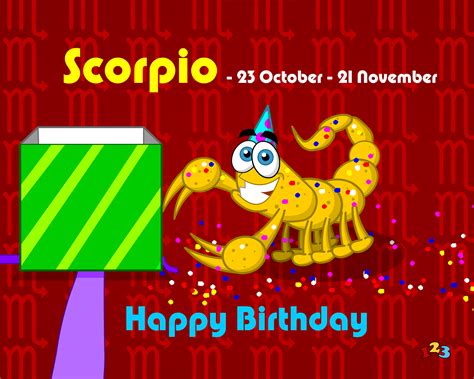 scorpio birthday send free ecards from