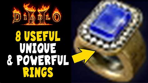 8 Useful Unique And Powerful Rings In Diablo 2 Resurrected D2r Youtube