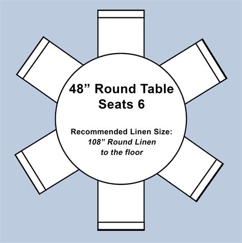 48 Round Table Seats How Many Tableideas