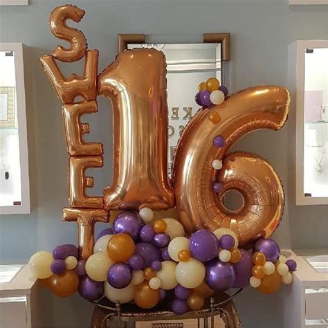 Sweet Sixteen Party Balloons Decorations Balloon Decorations Party