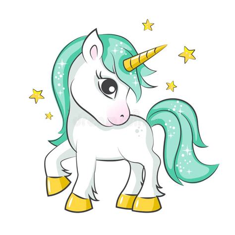Cute Little Unicorn Stock Vector Illustration Of Design 99901527