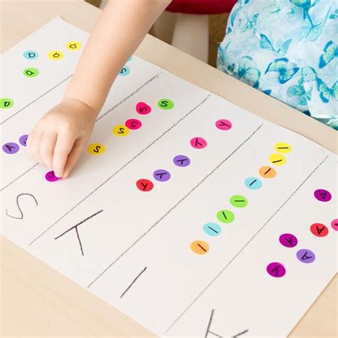This Dot Sticker Name Recognition Activity Is A Fun Hands On Way Fo
