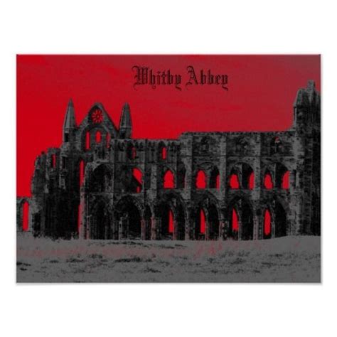 Whitby Abbey Goth Style Poster Zazzle Whitby Abbey Goth Postcard