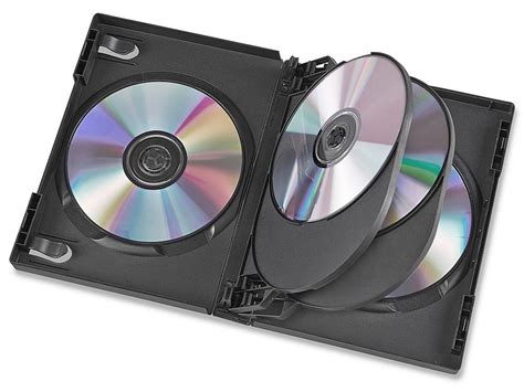 Multi Dvd Cases 6 Dvds Black S 11854 Uline