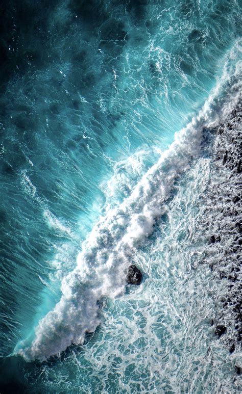 Ocean Waters Aerial View 4k Wallpapers Wallpaper Cave