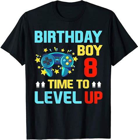 8th Birthday Boy Shirt Video Game Gamer Boys Kids T T Shirt In 2020