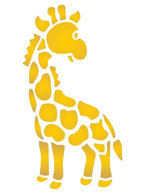 Baby Giraffe Stencil Reusable Nursery Wild Animal Wall Furniture Painting
