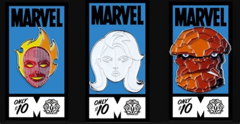 Fantastic Four Mondo Marvel Pins Disney Pins Blog
